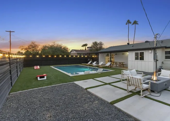 Tulum Themed Gem With Pool Fire Pit Scottsdale