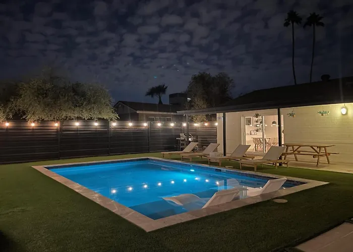Tulum Themed Gem With Pool Fire Pit *